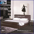 Customized king size leather bed frame